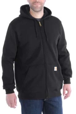 Carhartt Hoodie med dragkedja Herr Black