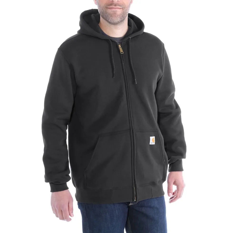 Carhartt Hoodie med dragkedja Herr Carbon Heather