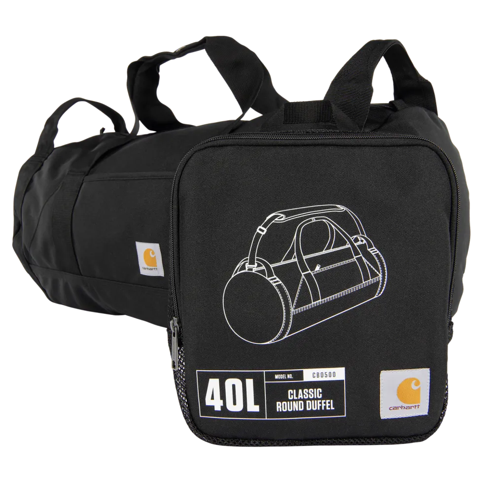 Carhartt 40L Classic Round Duffel Black