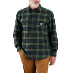 Carhartt plaid Flannelskjorta, Herr, Frosted balsam