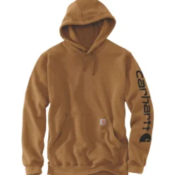 Carhartt Sleeve logo Hoodie Herr Carhartt® Brown