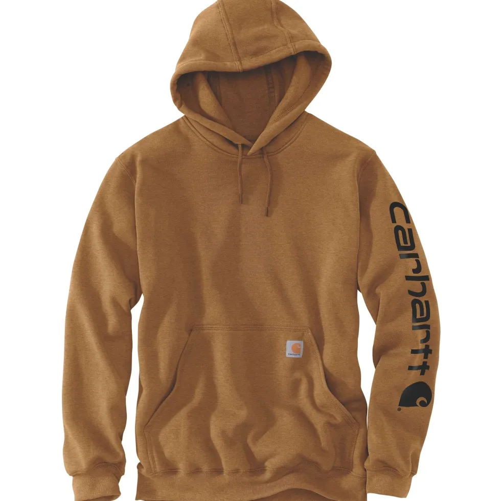 Carhartt Sleeve logo Hoodie Herr Carhartt® Brown