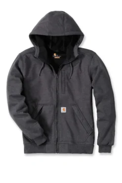 Carhartt Wind Fighter Hoodie med dragkedja Herr Carbon Heather
