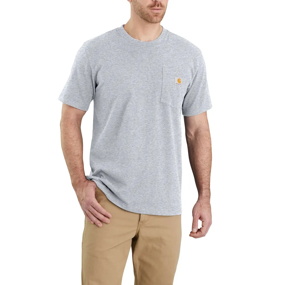 Carhartt Workwear Pocket T-shirt Herr Heather Grey
