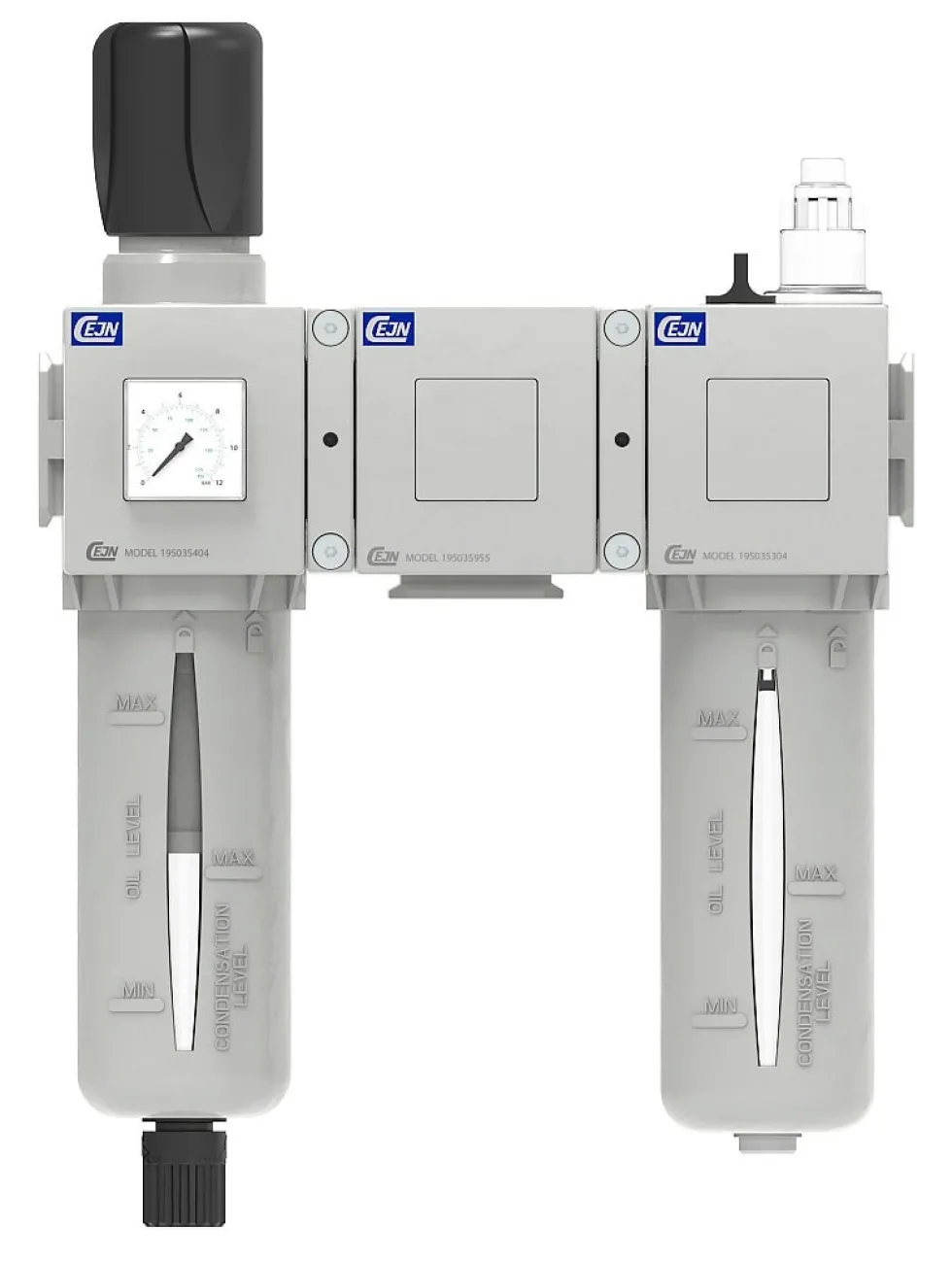 Cejn Reducering/filter/dimsmörjning med fördelningsblock FRL System Modell 652 G 3/8'' 5000 l/min