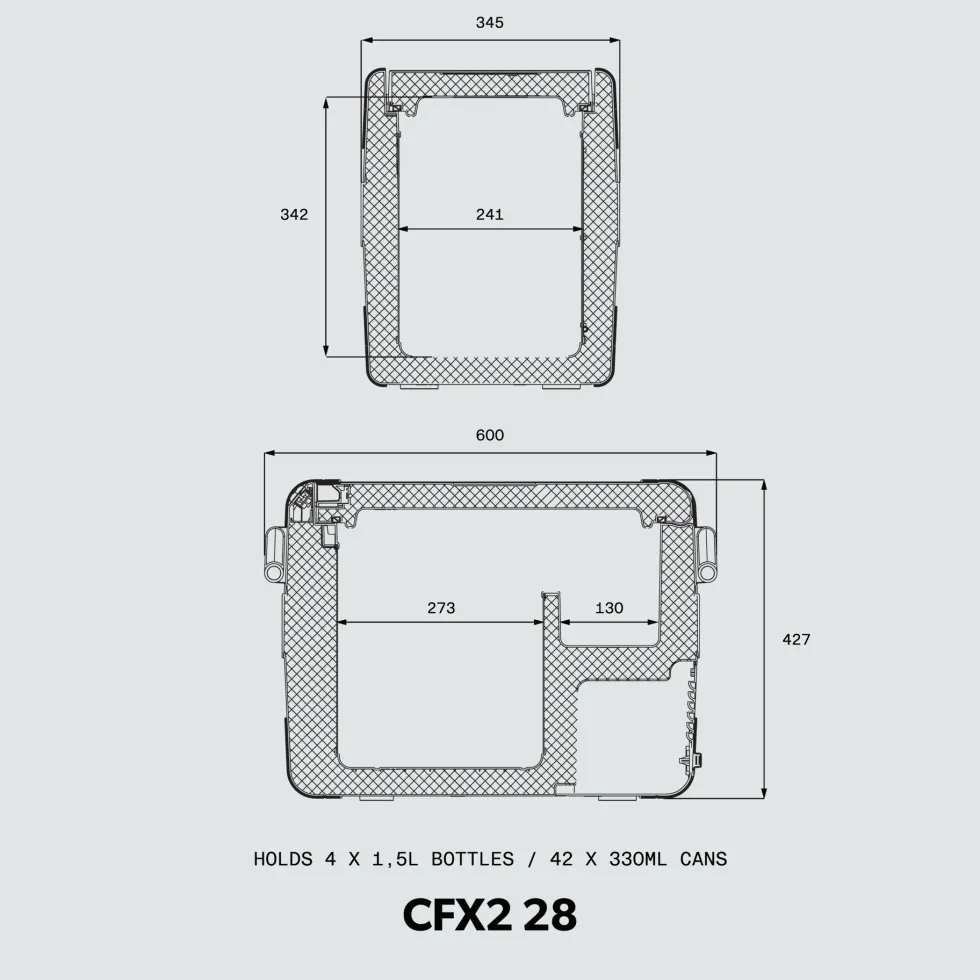 CFX2 28 Bärbar kompressorkylbox, 28 l