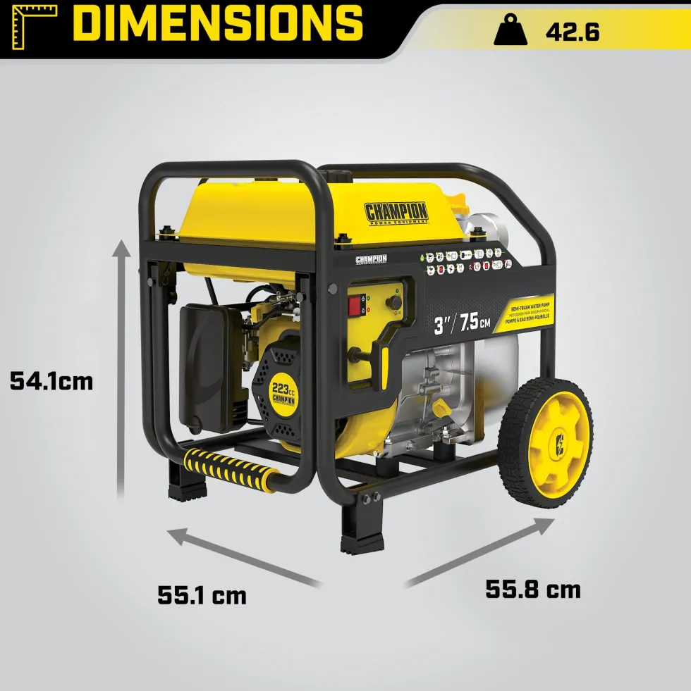 Champion Vattenpump 3"