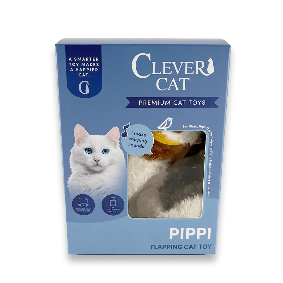 Clever Cat Flapping Wings Sparrow ”PIPPI” 24x20cm