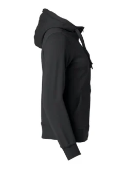 Clique Basic Hoody Fullzip Dam Svart