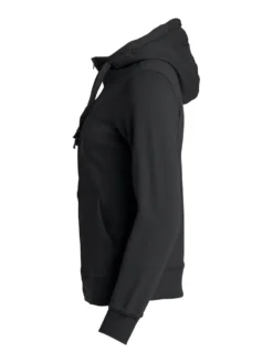 Clique Basic Hoody Fullzip Dam Svart