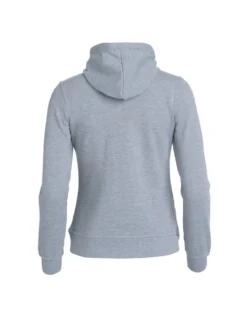 Clique Basic Hoody Fullzip Dam Gråmelerad