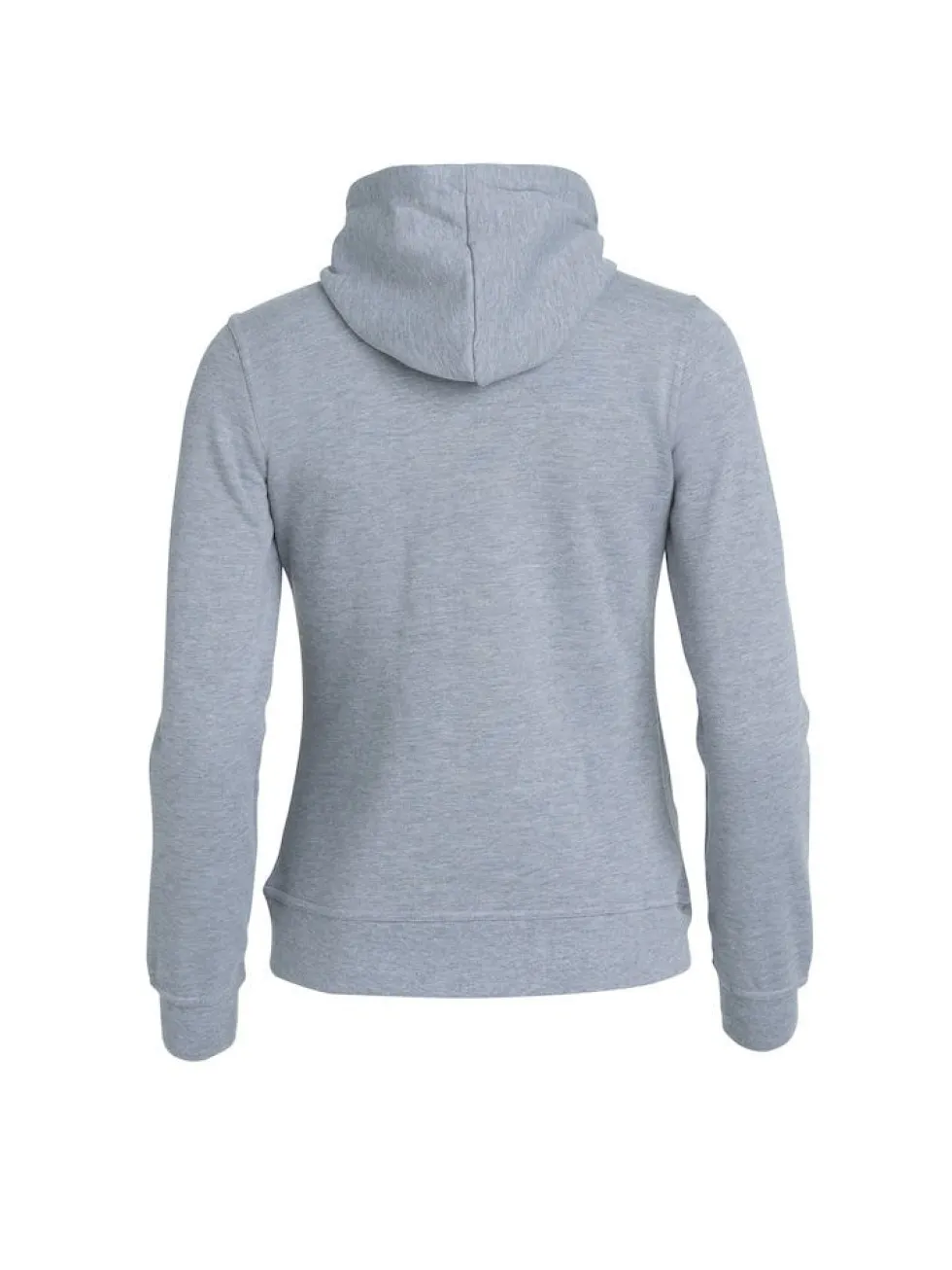 Clique Basic Hoody Fullzip Dam Gråmelerad