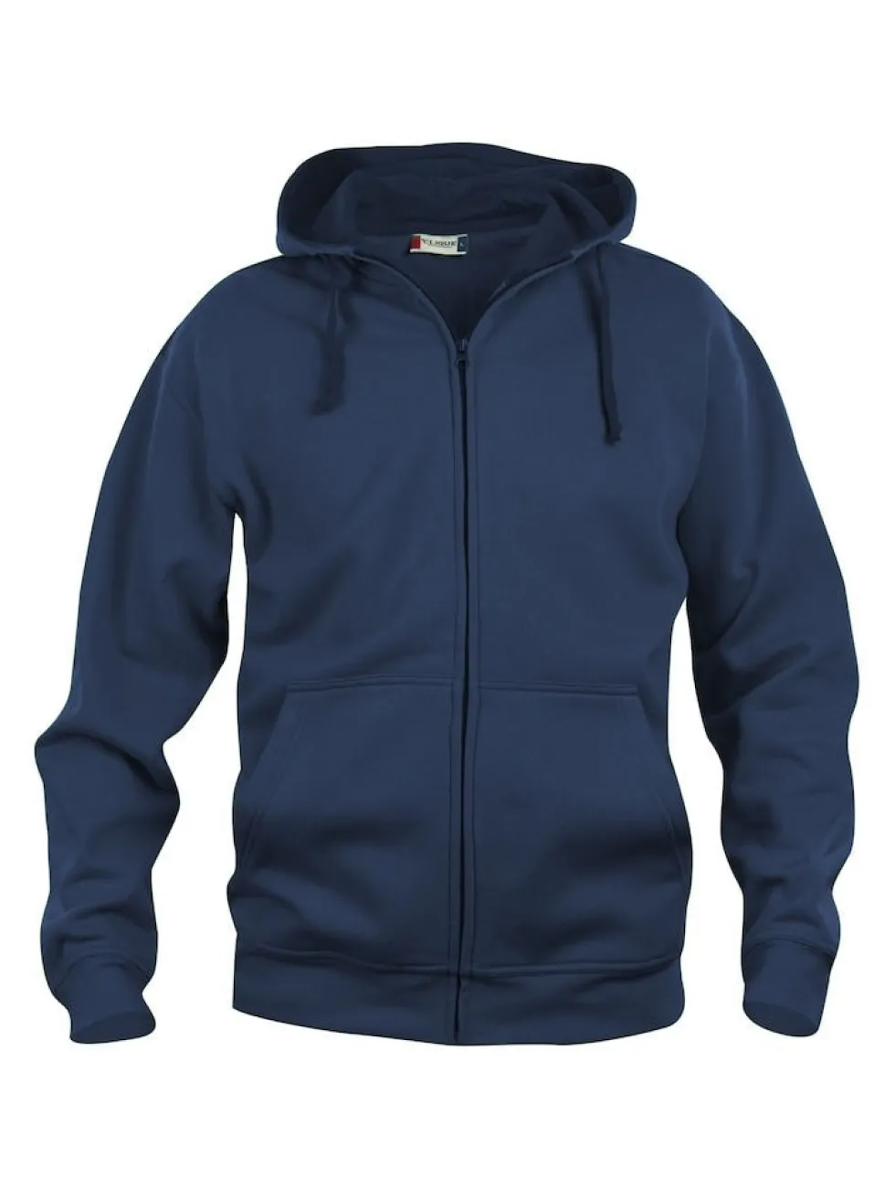 Clique Basic Hoody Fullzip Herr Mörk Marin