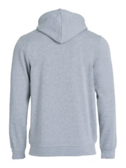 Clique Basic Hoody Fullzip Herr Gråmelerad