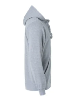 Clique Basic Hoody Fullzip Herr Gråmelerad