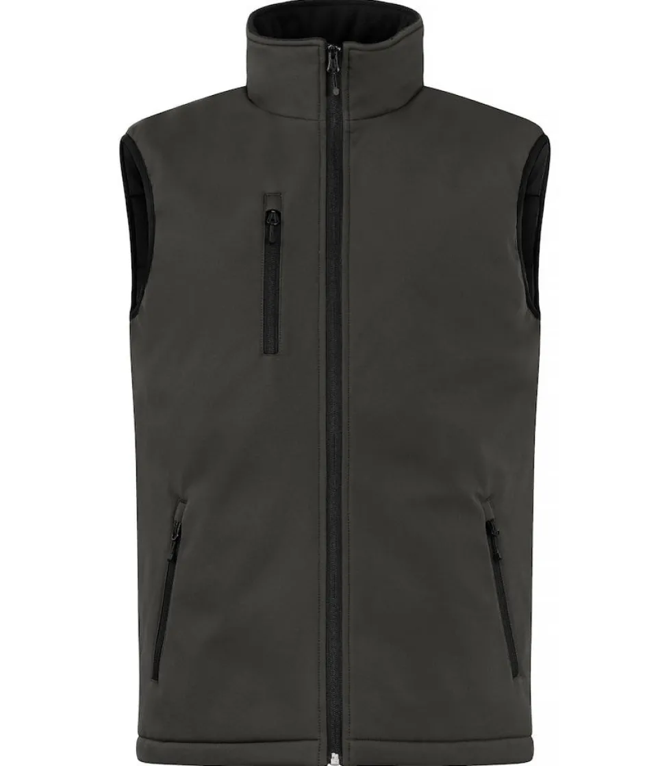 Clique Padded Softshell Vest Mörkgrå Herr