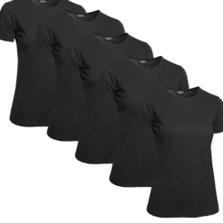 Clique T-shirt Dam 5-pack Svart
