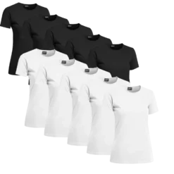Clique T-shirt Dam 10-pack Svart/Vit