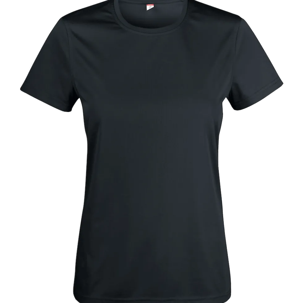 Clique T-shirt funktion Dam Svart