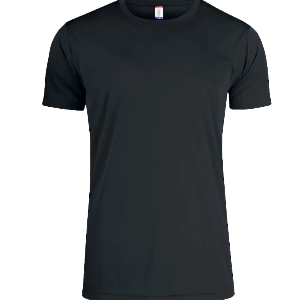 Clique T-shirt Funktionströja Herr Svart