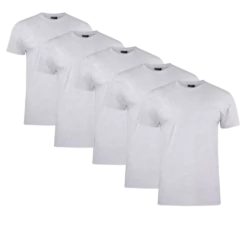 Clique T-shirt Herr 5-pack Ash Melange