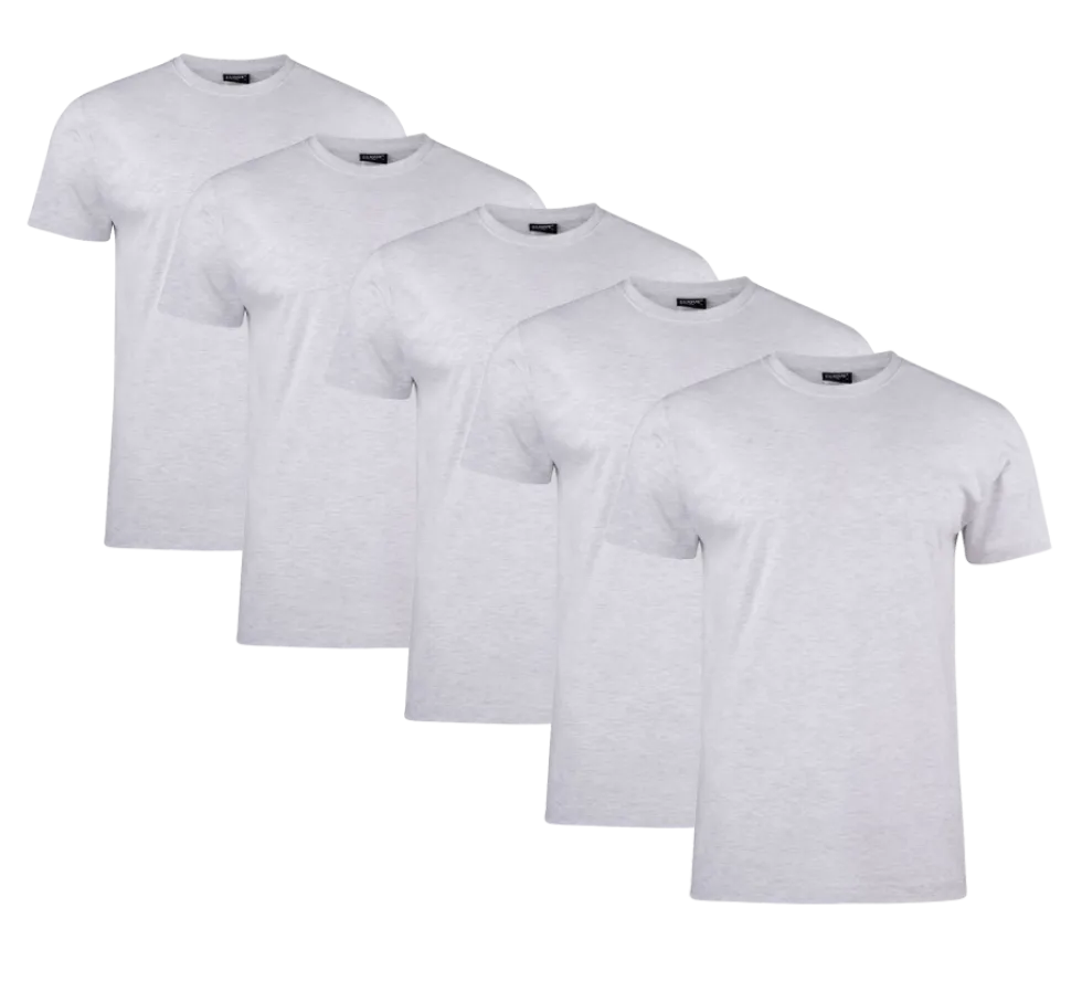 Clique T-shirt Herr 5-pack Ash Melange