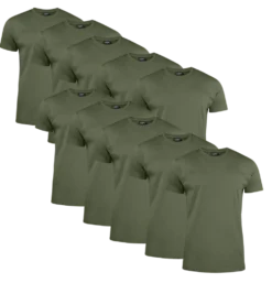 Clique T-shirt Herr 10-pack Militärgrön