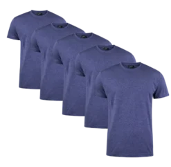 Clique T-shirt Herr 5-pack Navy Melange