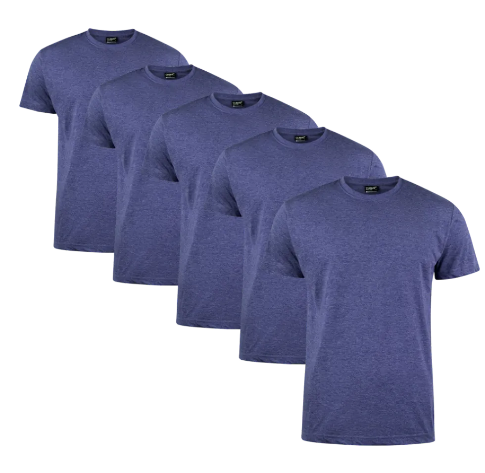 Clique T-shirt Herr 5-pack Navy Melange