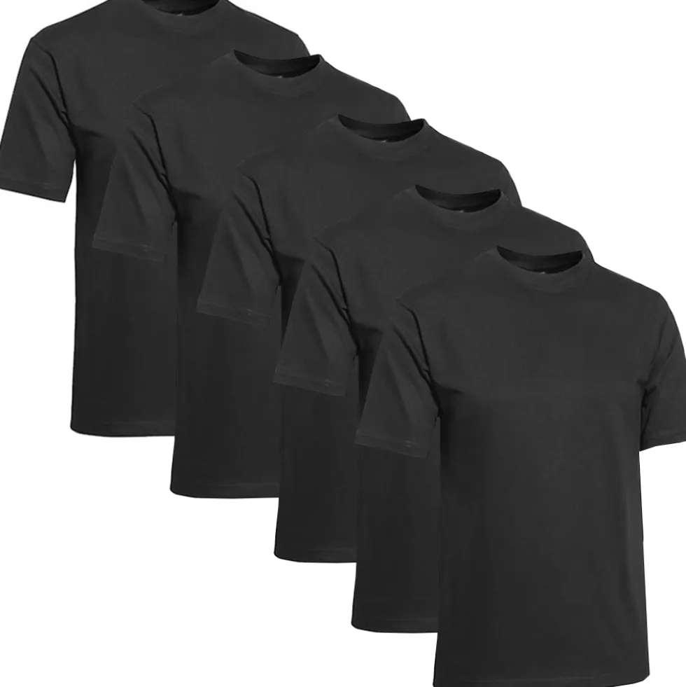 Clique T-shirt Herr 5-pack Svart
