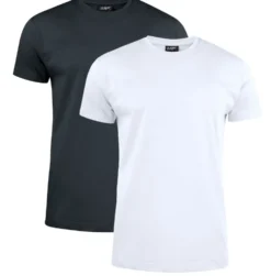 Clique T-shirt Herr 2-pack Svart/Vit