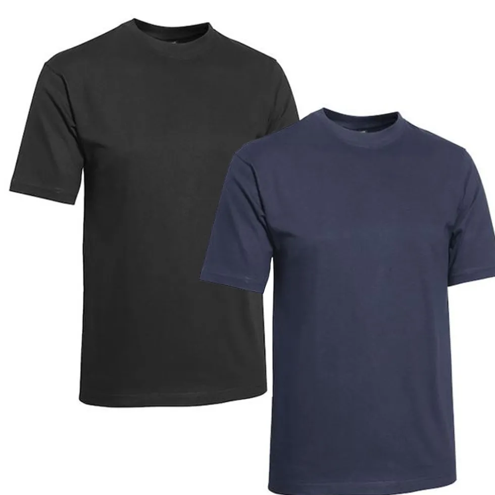 Clique T-shirt 2-pack svart/blå