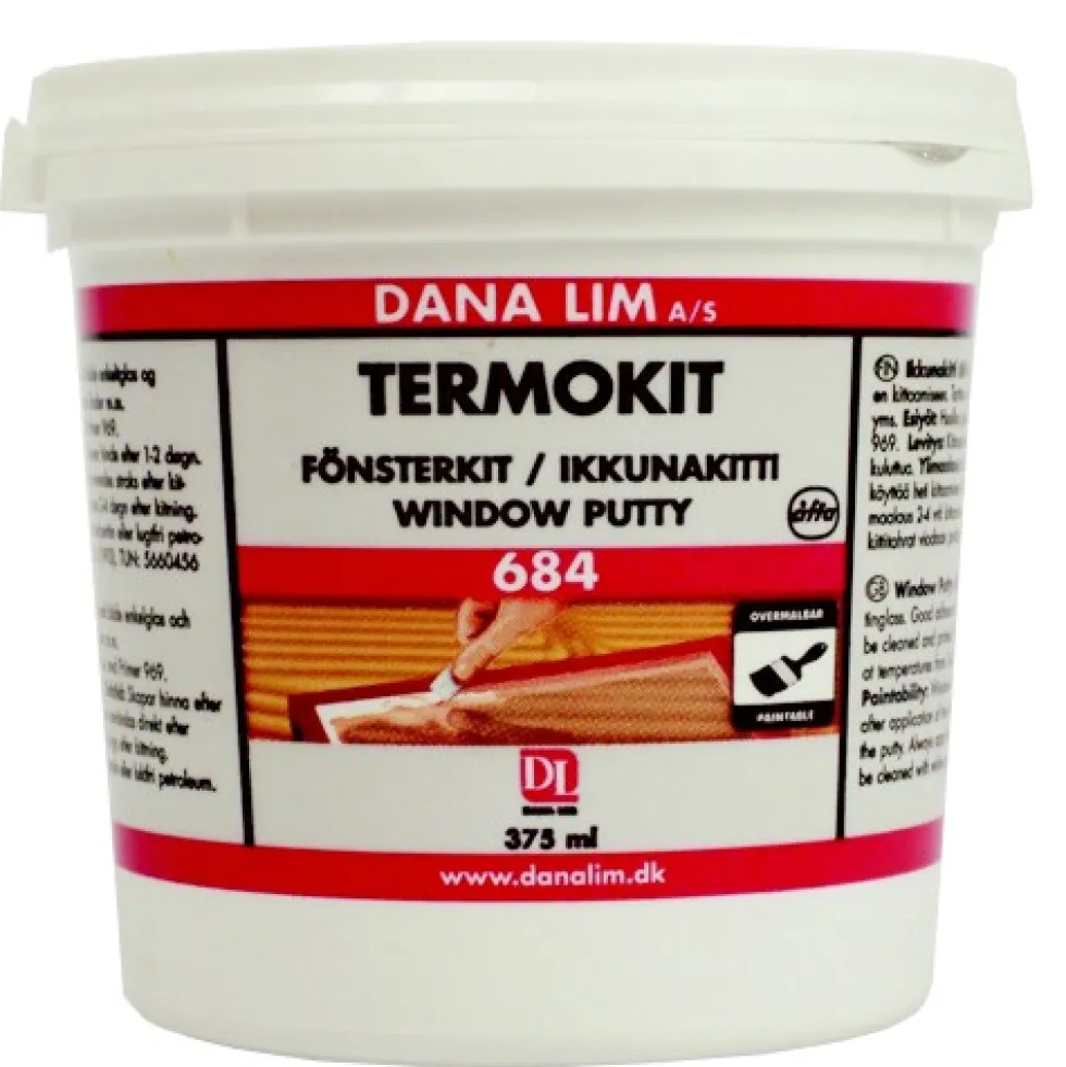 Dana Lim Fönsterkitt Termokitt 684 Ljusgrå 375 ml