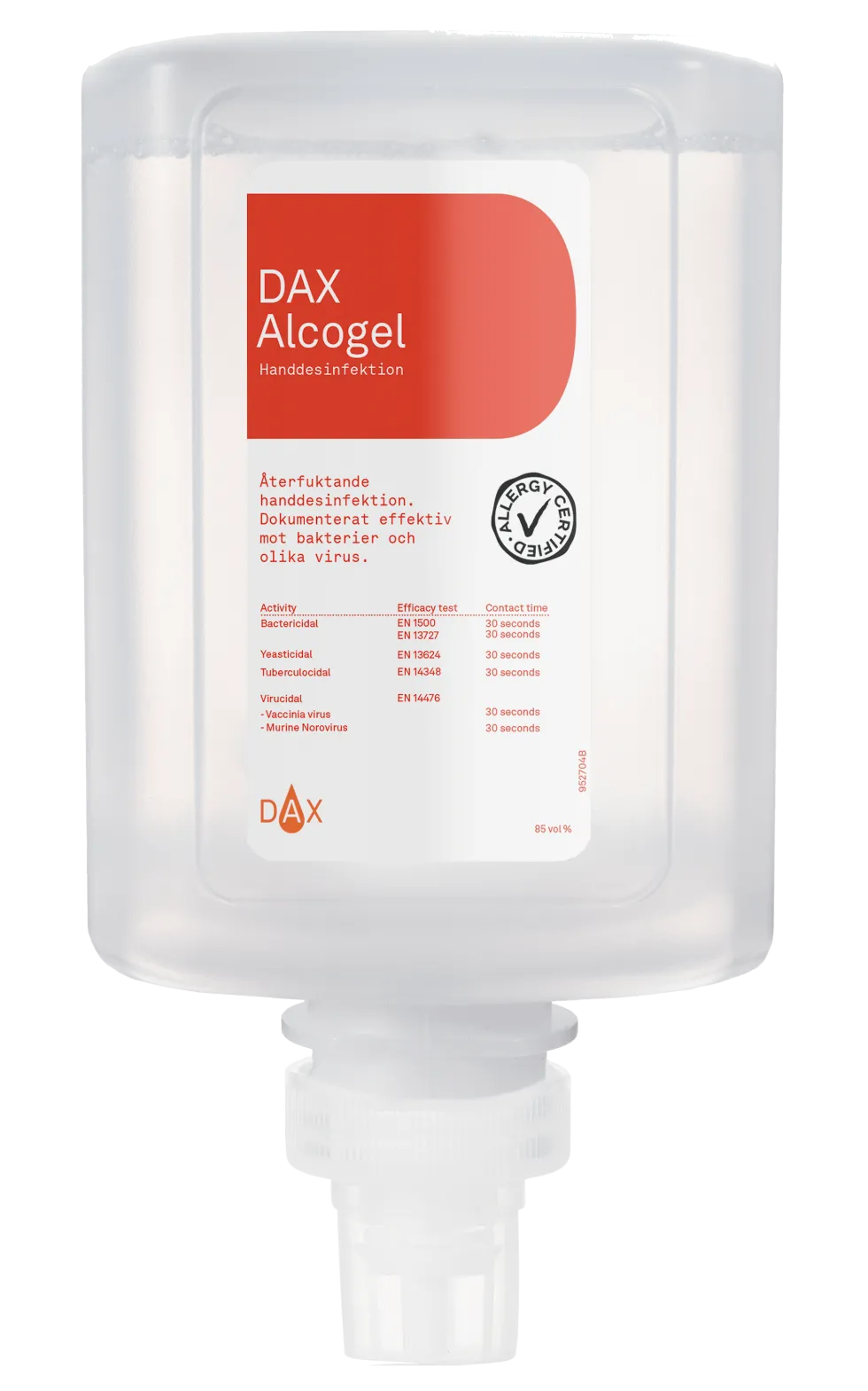 DAX Alcogel refill Handdesinfektion