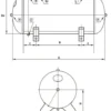 Drift-Air Tryckluftstank horisontal 200 l/11 bar