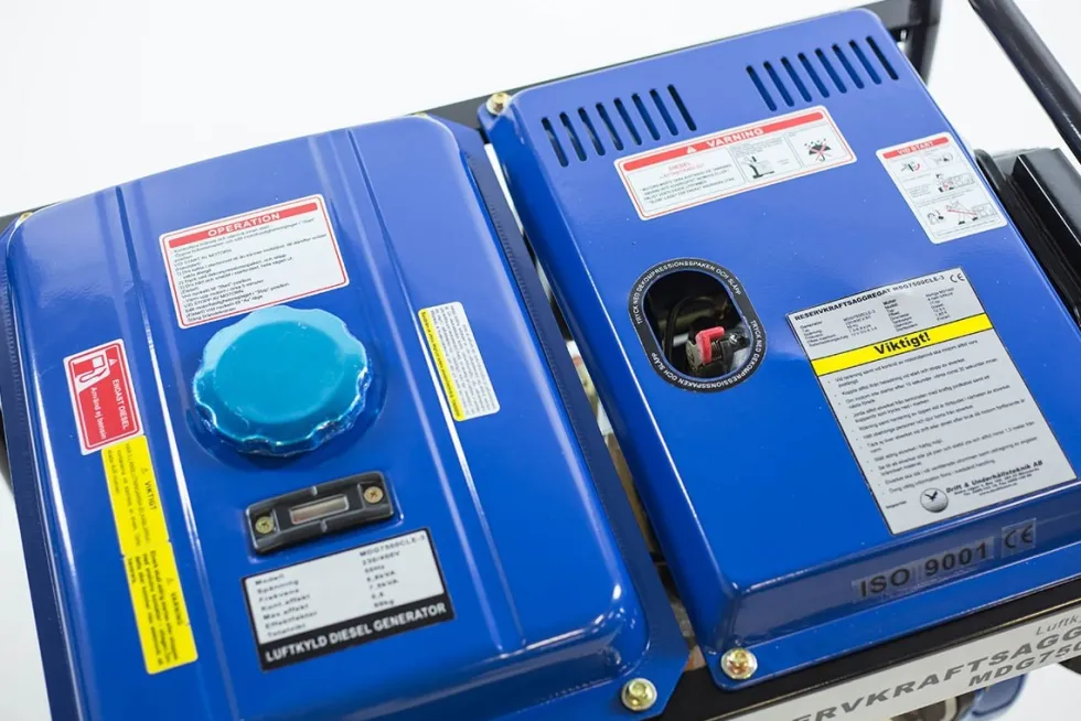 Duab-Power Elverk MDG7500CLE-3 3-fas diesel fjärrstart