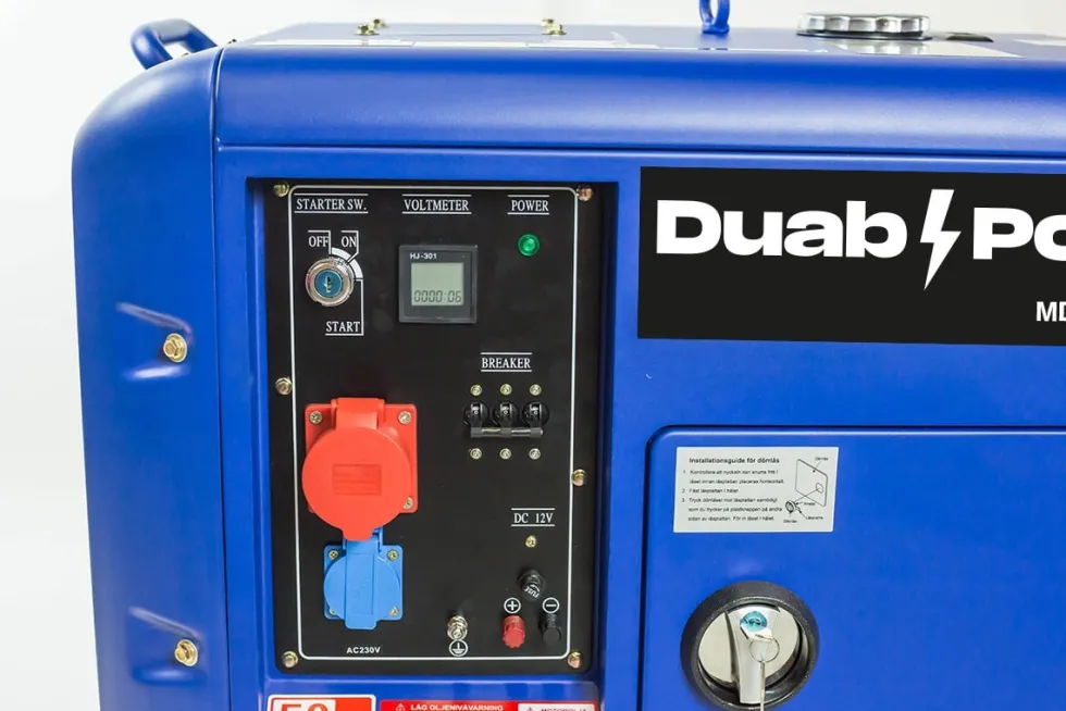 Duab-Power Elverk MDG6000S-KQ-3 3-fas diesel tystgående