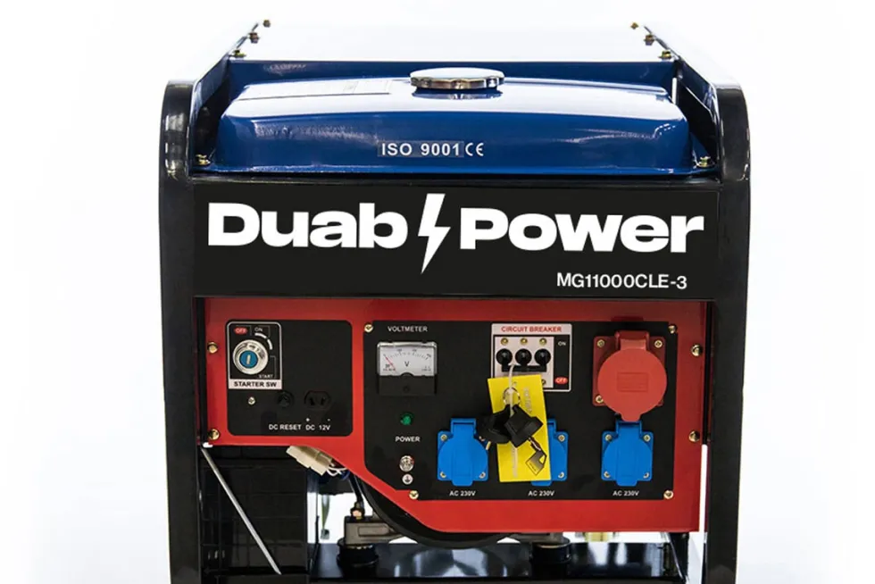 Duab-Power Elverk MG11000CLE-3 1-fas/3-fas bensin