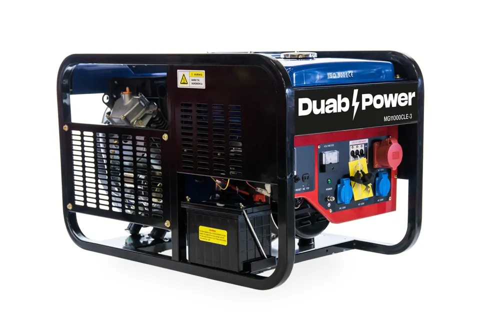 Duab-Power Elverk MG11000CLE-3 1-fas/3-fas bensin