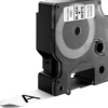 Dymo Märkband Nr. 45803, Svart/Vitt, 19mmx7m