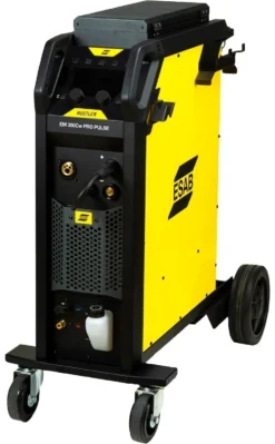 Esab Migsvets Rustler EM 350Cw PRO Synergisk Pulse - Strömkälla + verktygslåda + brännare