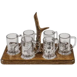 5etta Snapsglas-set inkl. serveringsbricka