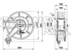 Faicom Slangvinda tryckluft 3/8'' 10x17mm 18bar 15m