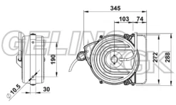 Faicom Slangvinda tryckluft 5/16'' 8x12mm 20bar 12m
