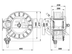Faicom Slangvinda tryckluft 1'' 25x35mm 20bar 10m