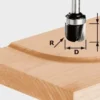 Festool Avrinningsfräs HW 19x16x8mm R6,4mm KL