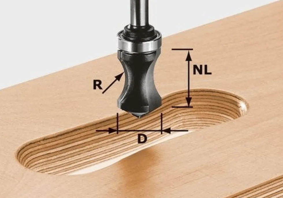 Festool Grepplistfräs HW 19x32x8mm R16mm