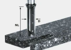 Festool Notfräs med vändskär HW 14x45x12mm WM