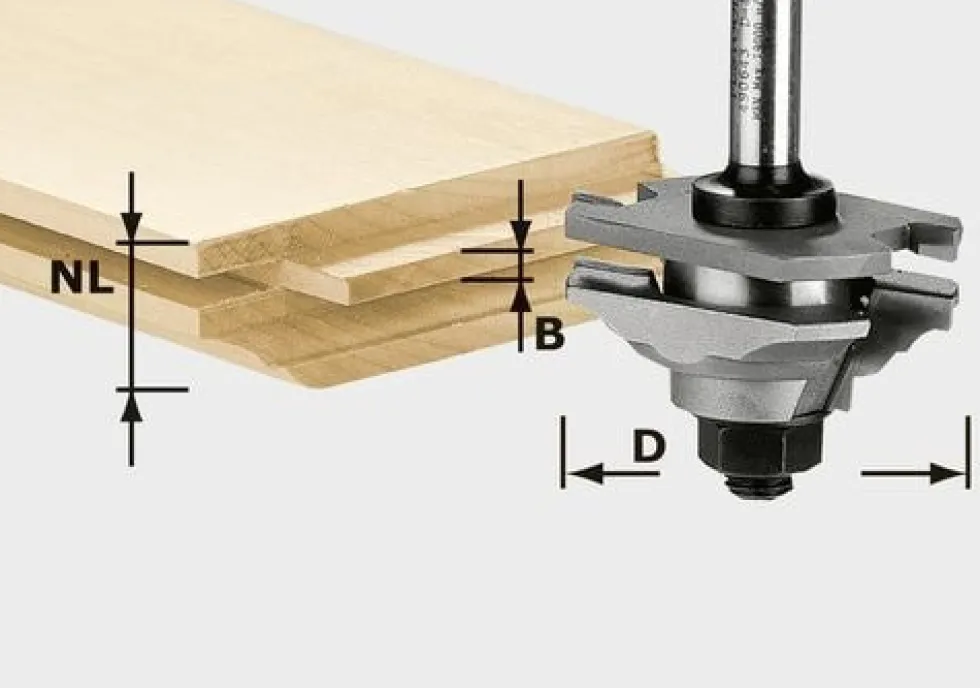 Festool Profil-fjäderfräs HW 46x20x8mm D12-FD
