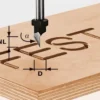 Festool Skriftfräs HS 11x9,5x8mm 60°